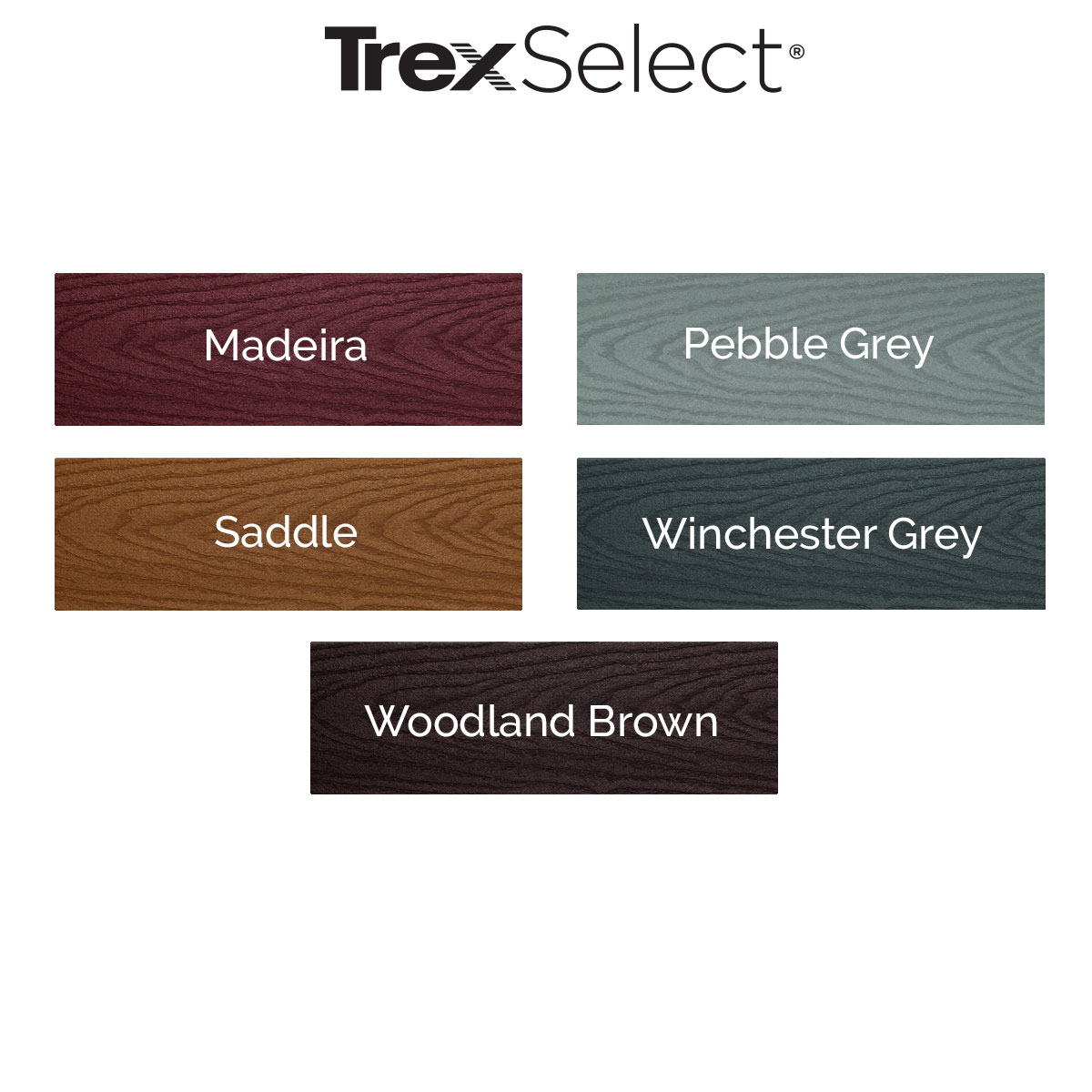 Trex Select Color Chart