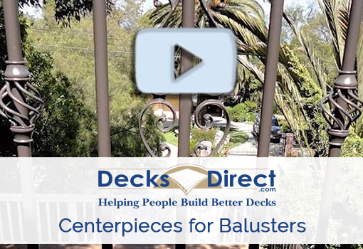 Deck baluster centerpieces more information video 