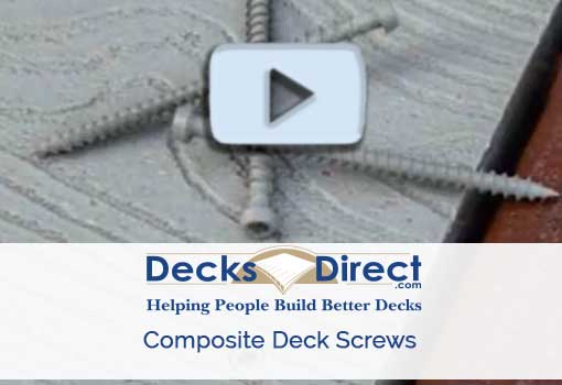 DecksDirect.com offers a wide variety of composite deck screws including stainless steel, colored and painted head screws