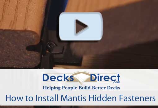 How to Install Mantis Hidden Fasteners