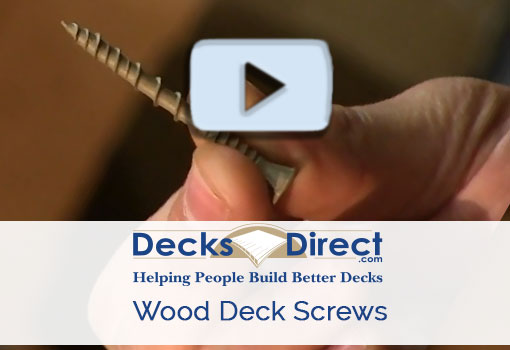 DecksDirect.com offers a wide variety of composite deck screws including stainless steel, colored and painted head screws