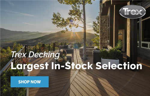 We have the largest in-stock selection of Trex decking!
