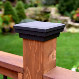 Cover Cap KU Anthracite double rod fence posts 40x60mm 5x Post Cap 
