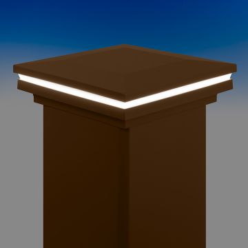 Low Voltage Downward Post Cap Light for Trex Post Sleeves by LMT Mercer Group-Fire Pit