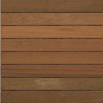 Ipe Wood Deck Tile By Bison - 2x2 smooth
