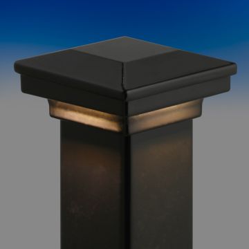Fortress AL13 Home Flat Pyramid Post Cap for Lights with LED Cap Light Module <i>(sold separately)</i> installed
