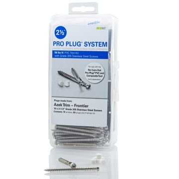 Pro Plug System for AZEK Trim with Stainless Steel Screws by Starborn - packaging