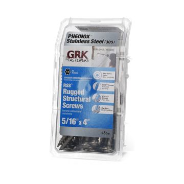 Pheinox™ RSS™ Rugged Structural Wood Screws by GRK Fasteners