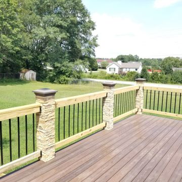 Cast Stone Post Covers come in three colors to fit your railing look.