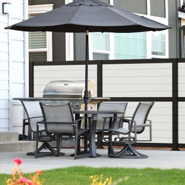 HideAway Privacy Rail Kit from RDI - Includes Top, Bottom, and Mid Rails (72 Inch)
