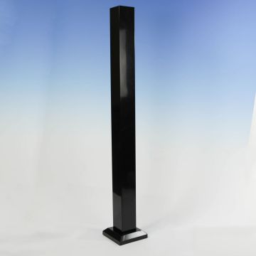 AL13 Aluminum Post for Pure View Full Glass Panel by Fortress (Base cover/skirt is included)