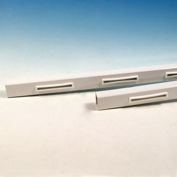 AL13 Aluminum Rails for Pure View Glass Rail by Fortress - Gloss White