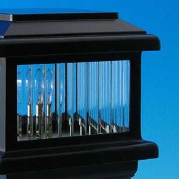 Ribbed Glass Replacement For Aurora Post Cap Lights - LIGHT NOT INCLUDED