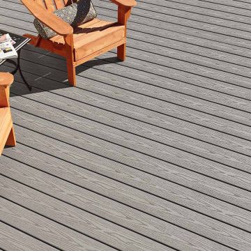 Fiberon Good Life Decking in the solid-gray Cottage color