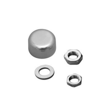 The Spectrum Stainless Steel Deluxe Cover Nut Set by Atlantis Rail System