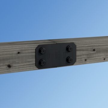 Firmly connect your pergola or pavilion beams with the Avant Flat Strap from Simpson Strong-Tie.