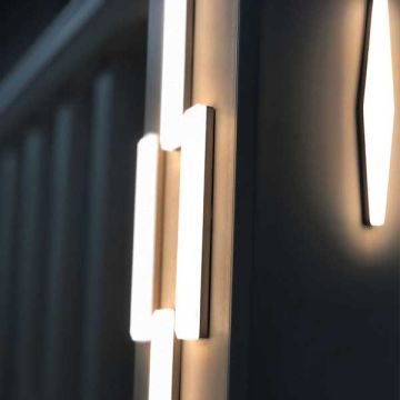 Fun, modern deck lighting designs, all at the touch of your hands with Bar Medallion Post Accent Light by Dekor.