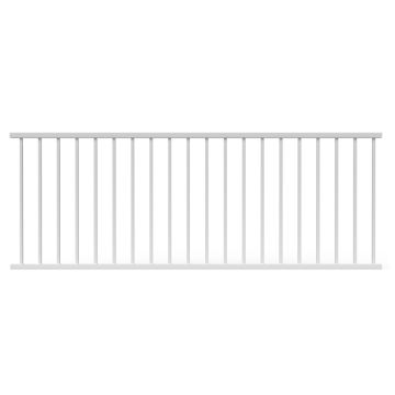 Contemporary Pre Assembled Rail by Deckorators - Textured White - Level - 36 in - 8 ft