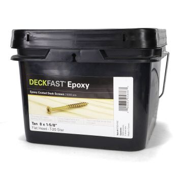 Deckfast Epoxy Coated Deck Screws By Starborn - Tan - #8 x 1-5/8 in - 5000 pack