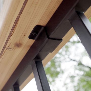 FE26 Cap Rail Clip by Fortress - Installed with deck board