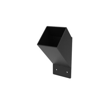 The smooth Black Sand finish of a Fortress Evolution Steel Pergola Lateral Bracing Bracket