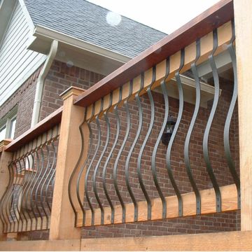 Vienna Series Face-Mount Belly Balusters by Fortress - Black Sand