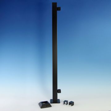 FE26 Steel Post with Pre-Installed Universal Brackets by Fortress - End Post Components