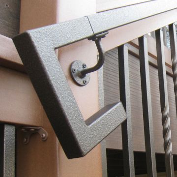 FE26 Handrail Return by Fortress - Installed
