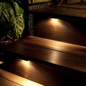 FortressAccents™ Universal LED Lights used in stair application can provide your outdoor space with safety and set the mood in the evenings.