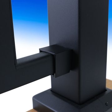 FE26 Universal Rail Bracket for Horizontal Cable Railing by Fortress - installed