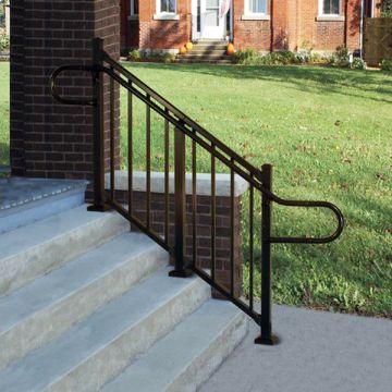180 Degree Elbow Handrail Return by Westbury Aluminum Railing