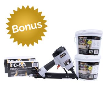 Buy (2) TCG Buckets and (2) NailScrew packs, get the Tiger Claw Installation Gun FREE!
