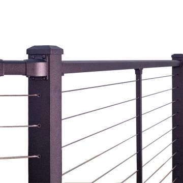 Level Top Rail Kit for Closeout Cable Railing