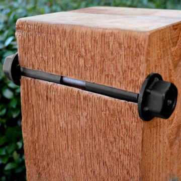 1/2" Diameter Timber Bolts by OZCO Ornamental Wood Ties - Cutaway