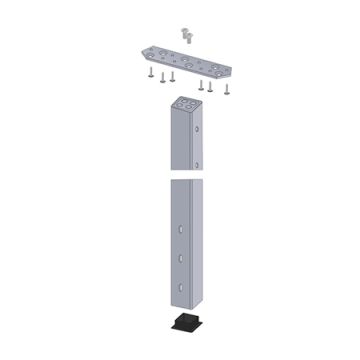 Use the Universal Level Post for level sections of 36-inch railing