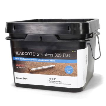HEADCOTE® Flat Head Wood Deck Screws by Starborn