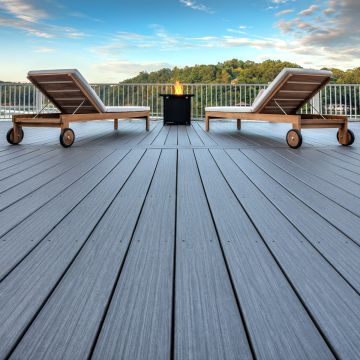 Create your peaceful outdoor oasis with the natural beauty of Trex Signature Composite Decking
