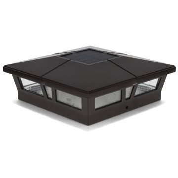 The universal appeal of the Cambridge Solar Post Cap Light by Classy Caps in black polishes off any deck railing design.