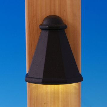 Teardrop LED Rail Deck Light - Antique Metal Black