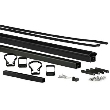 Glass Rail Kit for AFCO Pro Aluminum Railing - Textured Black
