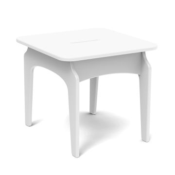 The TimberTech Invite Collection Aside Table, shown in White