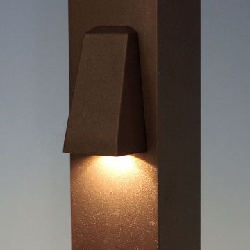 Signature LED Wedge Rail Light by Trex - Charcoal Black - Illuminated