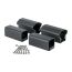 Post-to-Post Additional Rail Bracket Kit for Afco Series 100 & 200-Textured Black-4in Custom Cut