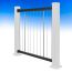 Vertical Cable Railing Boxed Kit by Key-Link- Textured Black - Level