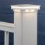 Highlight your home with the stylish look of the Ornamental LED Post Cap Lights for AFCO by LMT Mercer, shown in White.