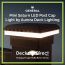 Mini Saturn Low Voltage LED Post Cap Light by Aurora Deck Lighting