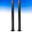 DesignRail® Aluminum Threaded Terminal End Post Kit by Feeney - Black - Level and Stair Post Kit  - 36 in
