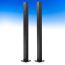 DesignRail® Aluminum Corner Post Kit by Feeney - Black - 36 in - Front and Back