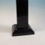 AL13 Aluminum Post Base Cover for Pure View Glass Rail by Fortress - Gloss Black