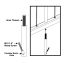 FE26 Iron I-Support for Vertical Cable Railing Panel by Fortress - Installation Diagram